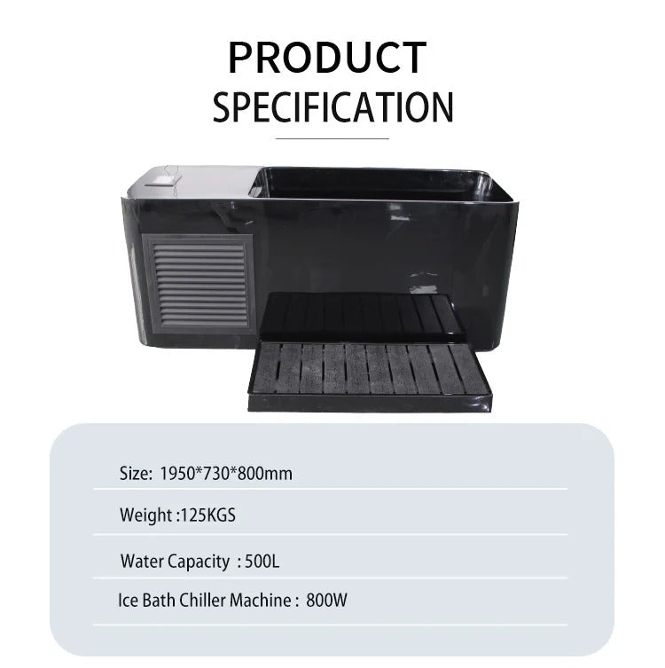 2025 New Arrival Cold Plunge Pool Cold Plunge Acrylic All in One Ice Bath Tub With Chiller Ice Bath Recovery Machine With Cover