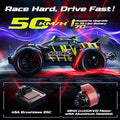 DEERC 1611 1/14 Fast Brushless RC Car for Adults, 43 MPH High Speed 4x4 Off-Road RC Truck, Waterproof Monster Truggy, All Terrain Remote Control Drift Car for Boys 8-12, 2 Batteries, 3S Lipo Compatibl